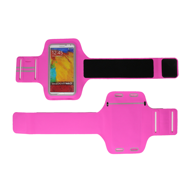 Rose Pink Unisex Sport Running Arm Bag Lycra Mobile Phone Armband